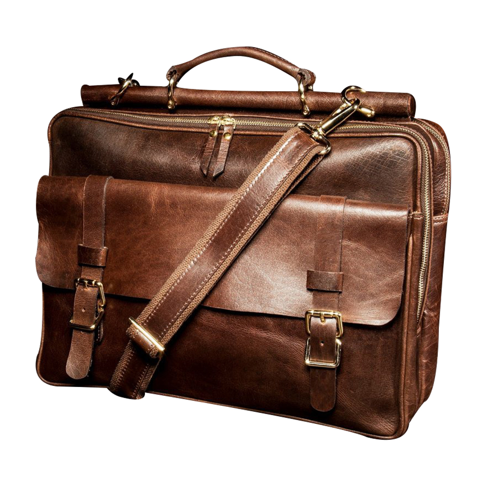 Laptop Messenger Bag ? Tan Brown